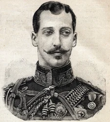 Prinssi Albert Victorin (1864-1892), Clarencen ja Avondalen herttuan sekä Englannin kuningatar Victorian pojanpojan muotokuva, ranskalaisesta Le Petit Parisien -sanomalehdestä