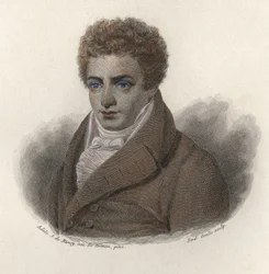 Robert Fultonin (1765-1815), yhdysvaltalaisen insinöörin muotokuva. "" Hyödyllisten miesten muotokuvia""