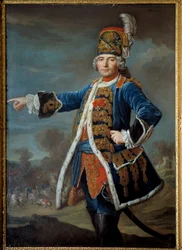 Muotokuva Simon Claude de Grassin de Glatignysta (? -1776) Ranskalaisen koulukunnan maalaus. 1744 Pariisi, Musee de l