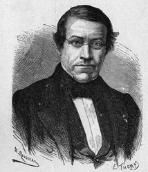 Wheatstonen muotokuva (1802 - 1875), lennätyksen alan keksijä - "" Tiedealbumissa; maineikkaat tiedemiehet; Suuria löytöjä””” 1896.
