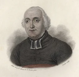 Abbe Carronin (1760-1820) muotokuva, elämäkertakirjailija, ranskalainen moraalikirjailija. teoksessa "Portraits des Hommes Useful".