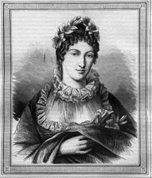 Angoulemen herttuattaren Marie Therese Charlotten muotokuva Ranskasta, joka tunnetaan nimellä Madame Royale (1778-1851), Maurice Lachatren kaiverrus "Histoire des Papes-Kings-Queen and Emperors-Queen and Emperors through the Centuries"