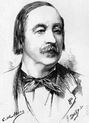 Kunnianarvoisan ranskalaisen solfege-professori Monsieur Felix Le Couppeyn (1811-1887) muotokuva.