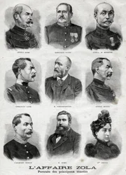 Muotokuvia Dreyfus Zola -tapauksen tärkeimmistä todistajista ”Le Petit Journalissa”, 27. helmikuuta