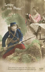 Postikortti, jossa on Poilun kirje, 1914-18 (värikuva)