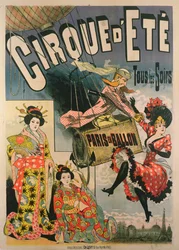 Paris en Ballonia mainostava juliste Cirque d