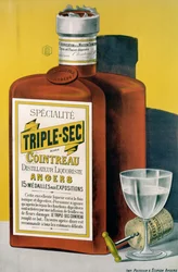 Angersissa valmistettu Triple Sec Cointreau -julistemainos