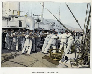 Lähtövalmistelut - ""Military album - Navy: Life on board" -julkaisussa
