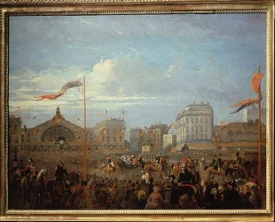 Kuningatar Victoria (1819-1901) saapuu Gare de l