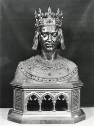 St. Louisin (1214–1270) pyhäinjäännösrintakuva (hopeakullattu)