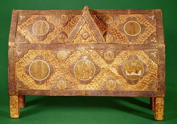 St. Calminiuksen pyhäinjäännösarkku, Limoges (kupari- ja champleve-emali)