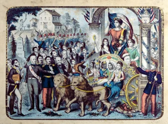 Republikaanien allegoria, joka juhlii Ranskan vuoden 1876 perustuslakia