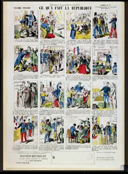 Republikaanipropaganda kolmannen tasavallan perustamisen tukena, noin 1881 (katso myös 162979 ja 162980)
