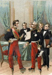 Heinäkuun 1830 vallankumous: ""Olet tasavaltojen paras"" La fayette (Lafayette) sanoi Orleansin herttualle, josta tuli Ranskan kuningas Louis Philippe I (1773-1850) 26. heinäkuuta 1830. .