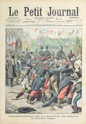 Mellakka Treguierissa Renanin patsaan avajaisissa, Le Petit Journalin kansikuva, 27. syyskuuta 1903