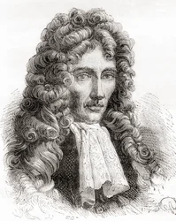 Robert William Boyle, anglo-irlantilainen luonnonfilosofi, kemisti, fyysikko ja keksijä, Les Merveilles de la Science, pub.1870