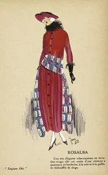 Rosalba, teoksesta Toujours Chic, julkaisu 1921-22 (pochoir-painatus).