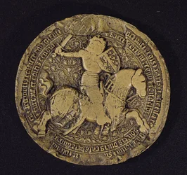 Ludvig I Anjoun (1339-84) Sisilian kuninkaan sinetti, 1383