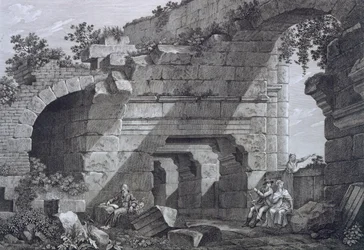 Nimesin amfiteatterin toisen tason galleriat, Antiquities of France: Vol I, Nimesin muistomerkit