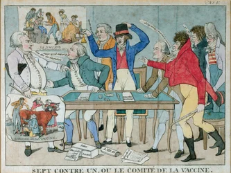 Seitsemän yhtä vastaan tai Rokotekomitea, n. 1800