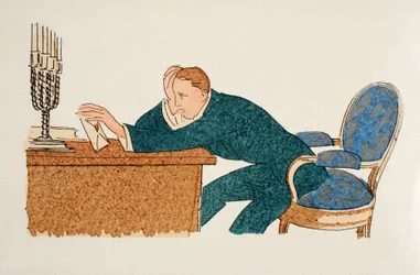 Lähetänkö vai en..? (pochoor print)