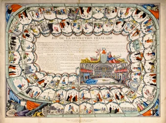 Käärmeet ja tikkaat perustuvat Ranskan vallankumoukseen, 1791