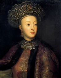Venäjän Sofia Aleksejevna (öljy kankaalle)