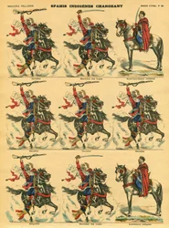 Spahis indigenes lastaus, kun Ranska valloitti Algerian. Epinalin kuvantaminen