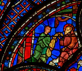 St Anthony: antaa viittansa opetuslapselle (w30b)