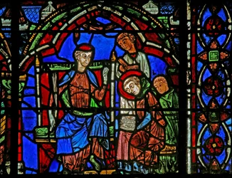 St Cheron -ikkuna: oppii lukemaan (w15)