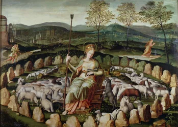 St. Genevieve vartioi laumaansa