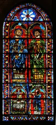 St. Gervais ja St. Protus lahjoittajan papin kanssa
