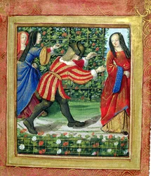 Stowe 955 f.7 Mies ja nainen soittamassa Blind Man