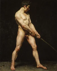 Tutkielma alastomasta miehestä, noin 1810-20