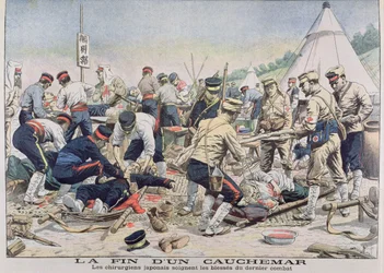 Japanin Punaisen Ristin kirurgit, Le Petit Journal, 1905