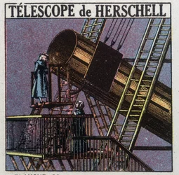 Teleskooppi Friedrich Wilhelm Herschel (1738-1822) - teoksessa "" L
