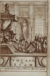 Louis XIV otti vastaan Thaimaan suurlähettiläät Pariisissa, Guy Tachardin matka Siamiin etukappale, 1688