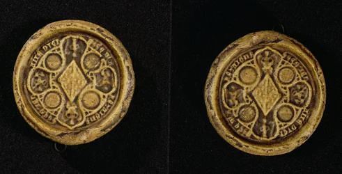 Bretagnen herttuattaren ja Goellon kreivitär Jeanne de Penthievren (1319-84) panssarinsinetti, 1369