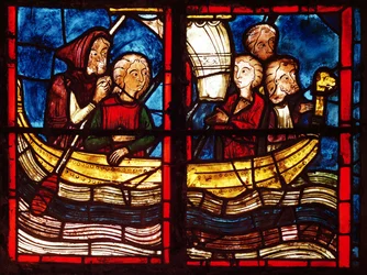 Lähtö Jerusalemiin, Egyptin Pyhän Marian tarinasta Chapelle de la Sainte-Croixissa
