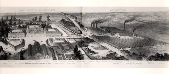 The Familistery of Guise, Jean-Baptiste Andre Godinin (1817-88) Solutions Socialesista, Pariisi, 1871