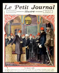 Viimeinen kalifi, Abdul Majid II (1868-1944), Ankaran yleiskokous syrjäytti valtaistuimelta, Le Petit Journal, 1924