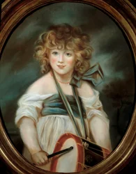 Pieni rumpumaalaus 1800-luvun ranskalaisesta koulusta.