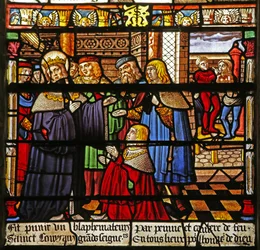 St Louisin ikkuna: Jumalanpilkkaajan rangaistus