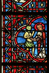 Neitsyt Maria saa Theophilus-sopimuksen takaisin paholaisesta