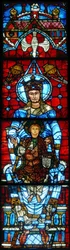 Neitsyt ja lapsi: Notre Dame de la Belle Verrieren ikkuna