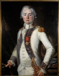 Losangesin varakreivi: Jean-Louis de Lostanges (1752-1822), jalkaväen kapteeni, yllään Saint-Louis