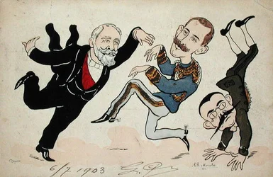 Italian kuninkaan Victor-Emmanuelin (1869-1947) vierailu Ranskaan