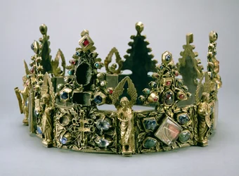 St. Louisin kruunu, 1200-luku (hopeakullattu jalokivikoriste)
