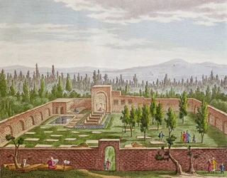 Suuren persialaisen runoilijan Hafiz Shirazin (n. 1325-1388) hauta Shirazissa
