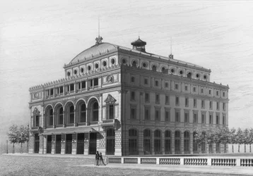 Theatre Lyrique, nyt Theater de la Ville, Place du Chatelet, Pariisi